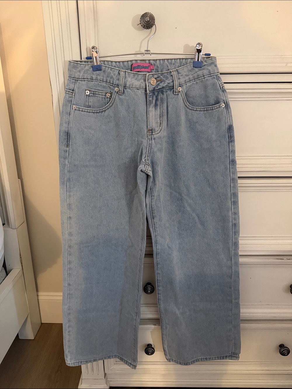 Edikted Light Blue Women's Straight-Leg Jeans NWT